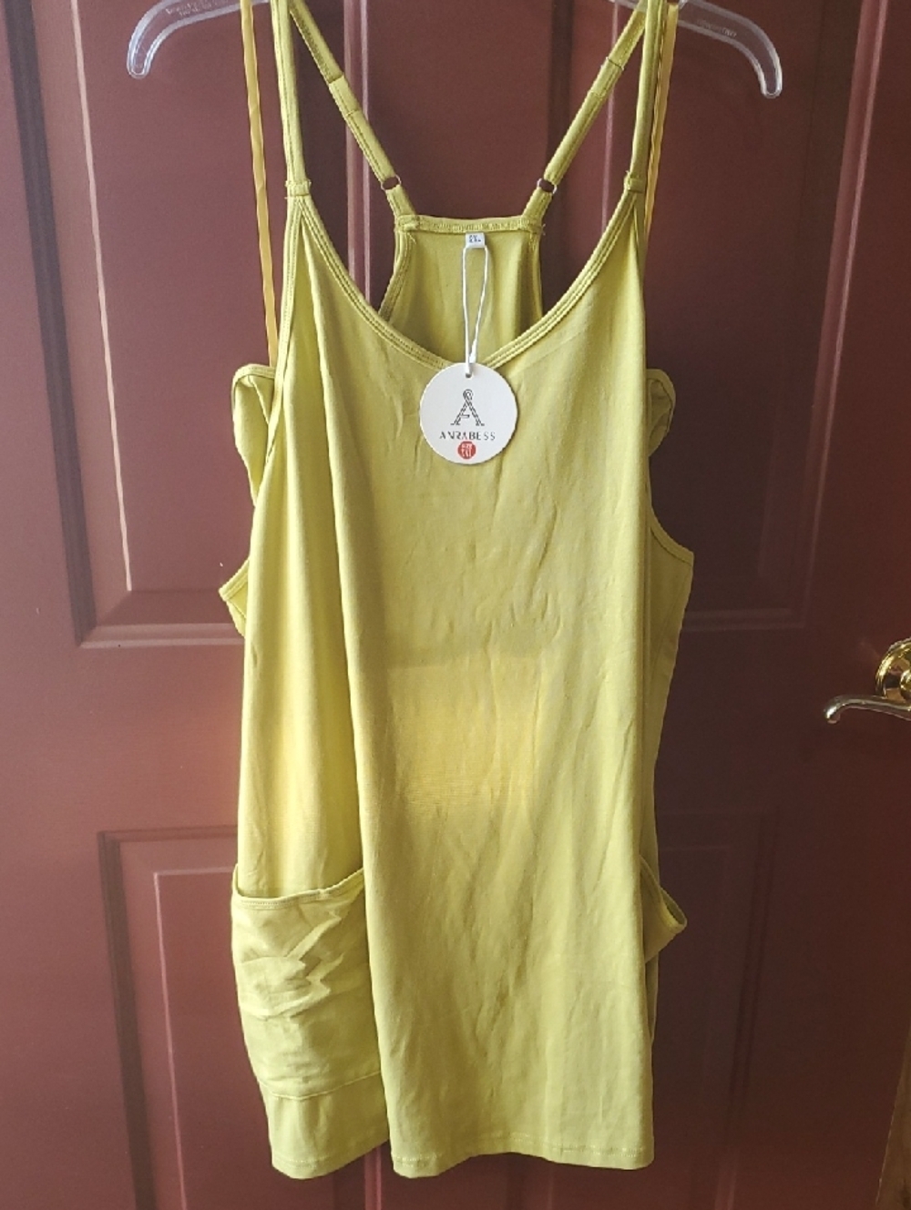Arabess Lime Green Double Strap  Jumpsuit Romper XXL - Picture 3 of 8
